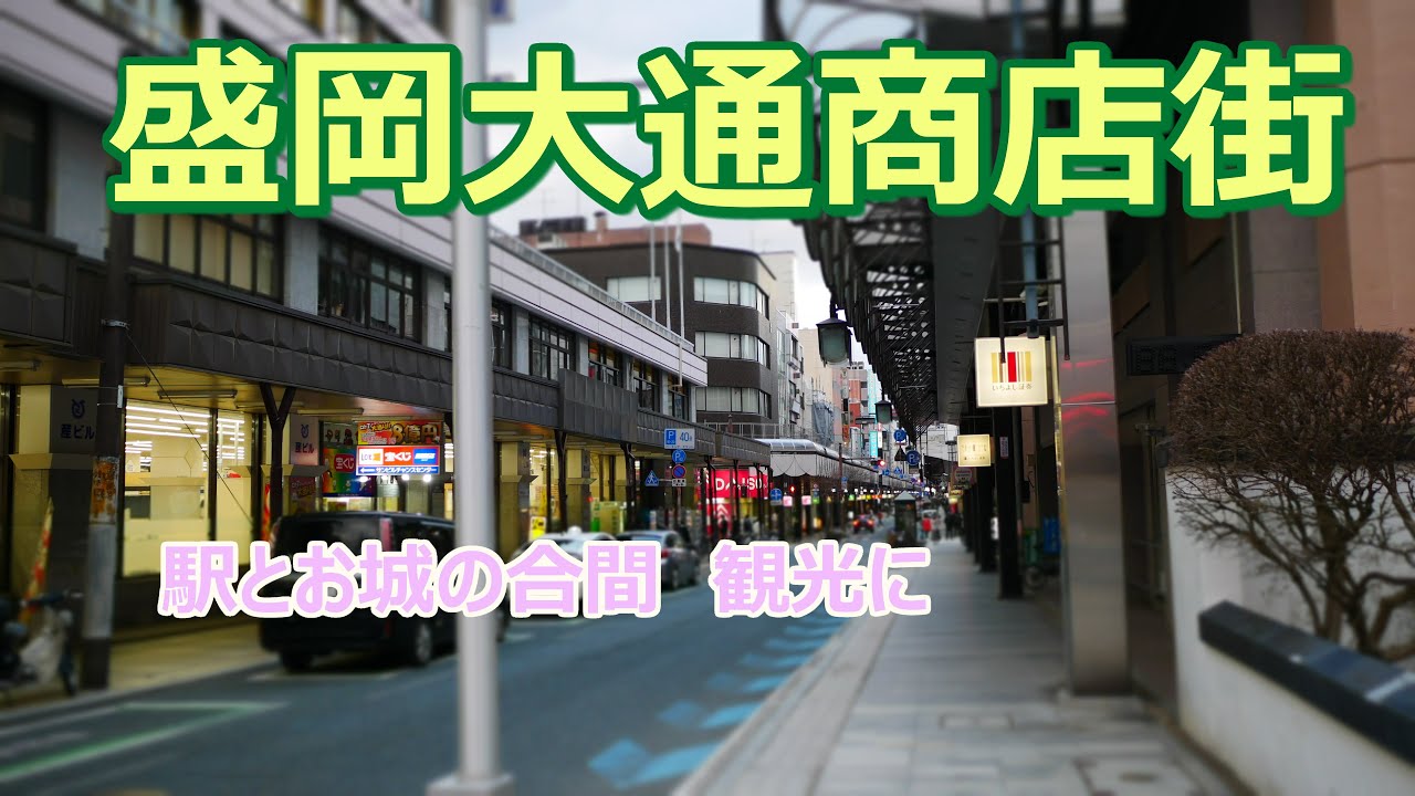 【盛岡大通商店街】盛岡の広い商店街を歩く のほほん散歩 