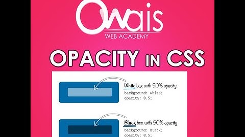 Opacity in Css in Urdu | CSS For Beginners in Urdu / Hindi