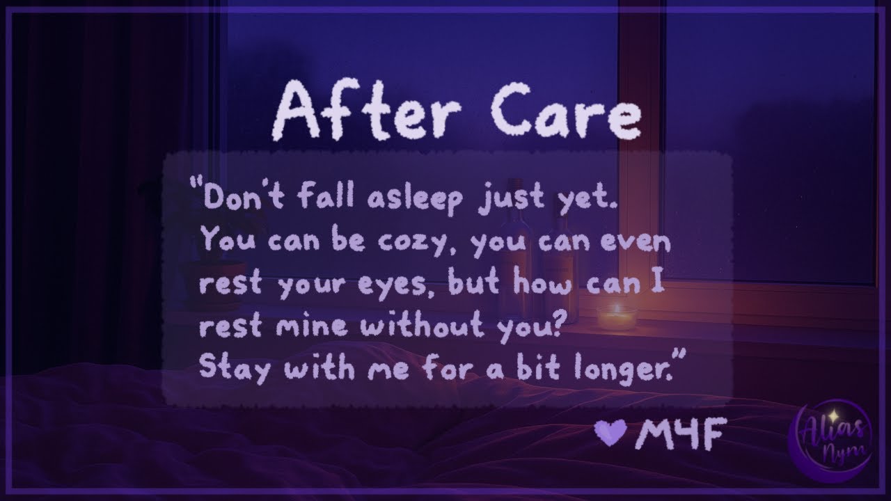 💜 M4F Aftercare/Sleep aid ASMR 💜