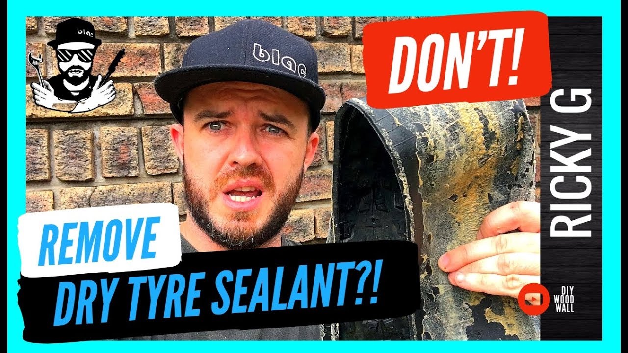 How to Remove Dry Sealant from a Mountain Bike Tire DON'T! YouTube