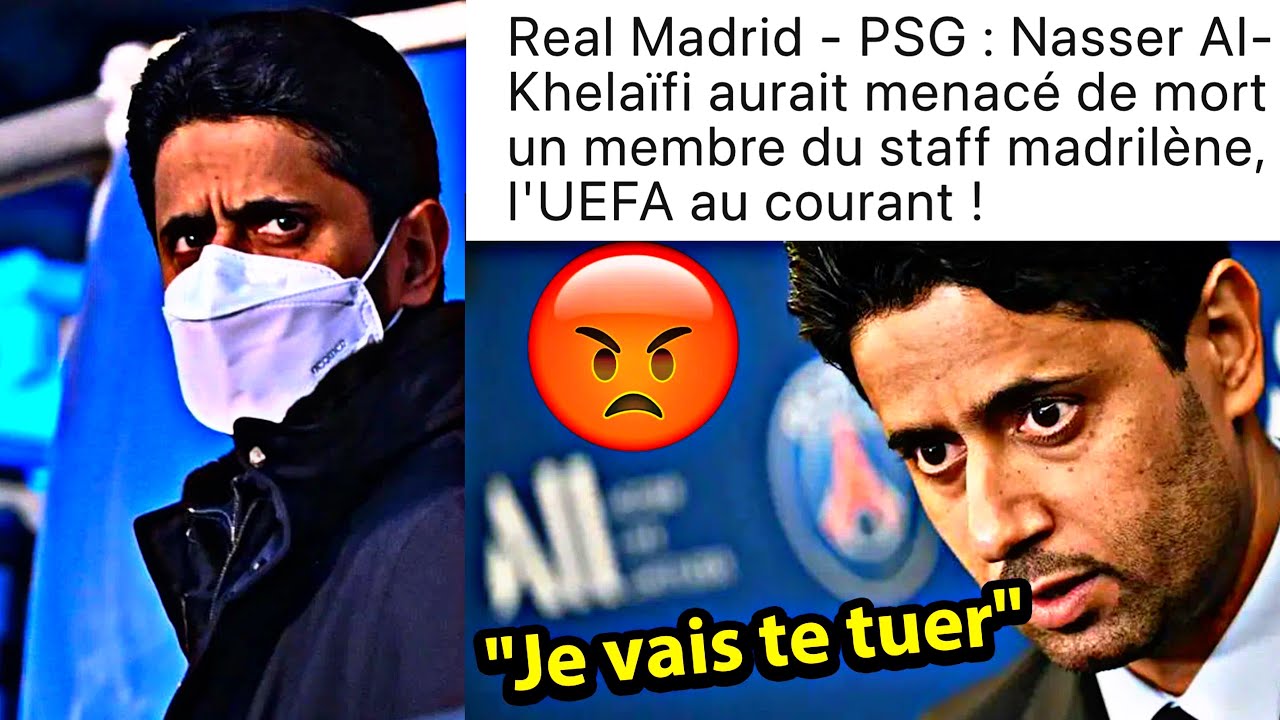 PSG  NASSER MENACE UN MEMBRE DU STAFF DU REAL APRÈS LE MATCH 😂😂😂 (REAL