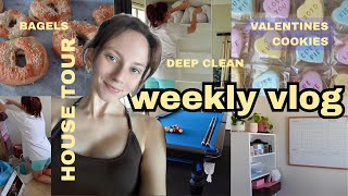 HOUSE TOUR (finally) deep clean, valentine's cookies & I tried to make bagels | weekly vlog screenshot 5