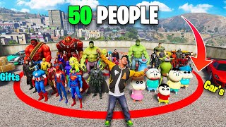 GTA 5 :  Last To Leave Red Circle Challenge With 50 People In GTA 5 | ArbaazTheGamer