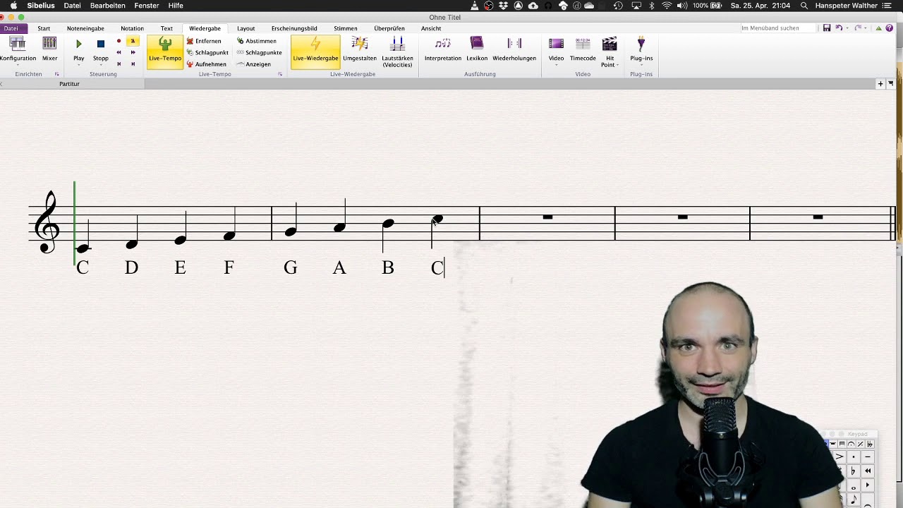Musiktheorie für Anfänger: 15. Die C-Dur Tonleiter im Notensystem