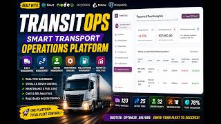 TransitOps | Smart Fleet Management System | Next.js + Node.js + PostgreSQL | Odoo Hackathon 2026
