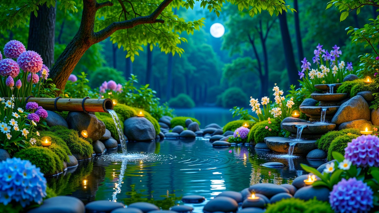 Успокаивающая Расслабляющая Музыка + Звуки Бамбука И Воды 🌿 Музыка Для Сна, Расслабления Ума И Тела