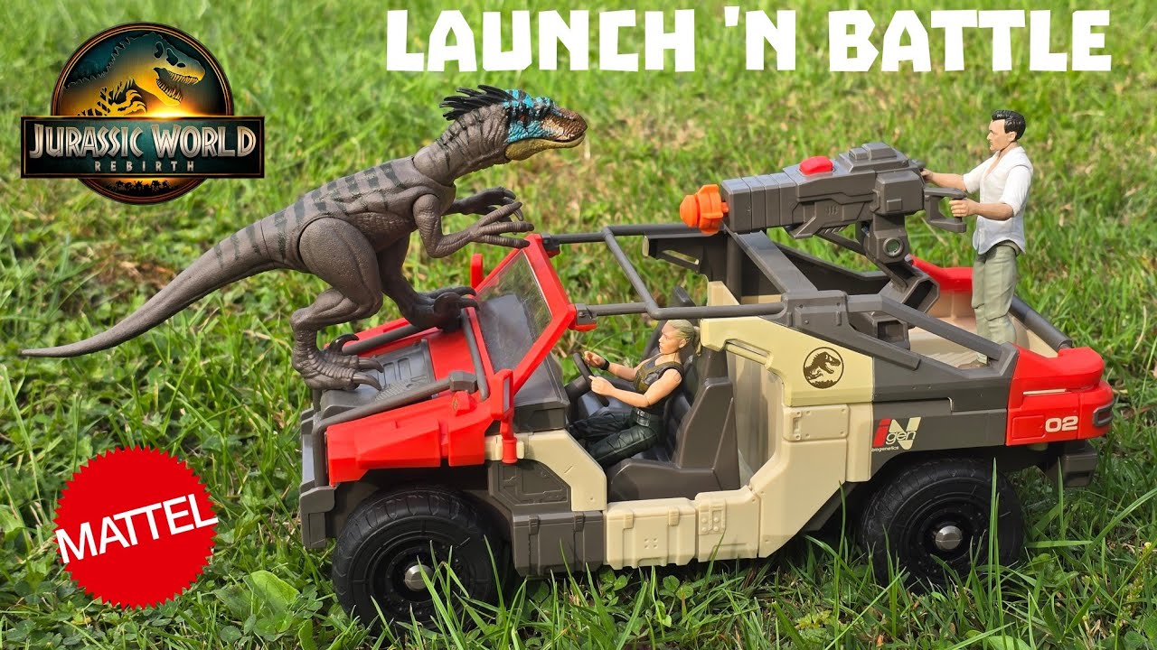 Jurassic World Rebirth Launch 'N Battle Vehicle Set! #2025