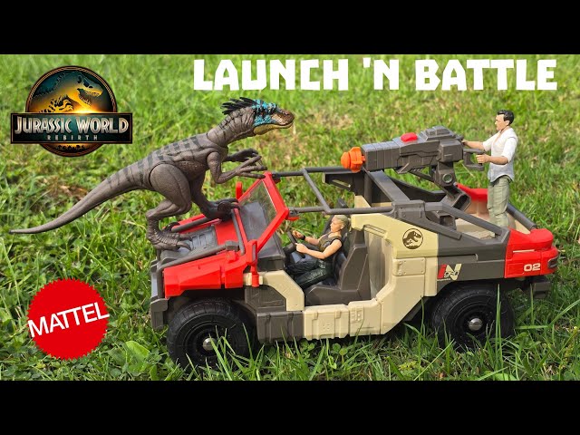 Jurassic World Rebirth Launch 'N Battle Vehicle Set! #2025