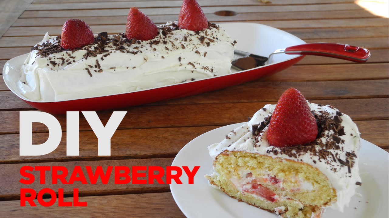STRAWBERRY ROLL! Very easy and delicious Italian dessert! YouTube