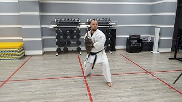 Bunkai (alternative application) kata Kanegawa no Tinbe Ryukyu Kobudo kataTinbe テ ィ ン ベ ー