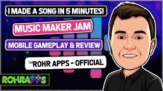 I made a song in 5 minutes! MUSIC MAKER JAM mobile gameplay & review |™ROHR APPS - OFFICIAL screenshot 1