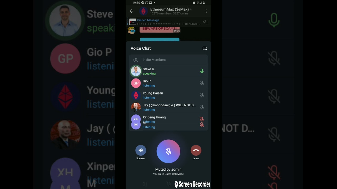eThereumMax eMax founders on Telegram recap