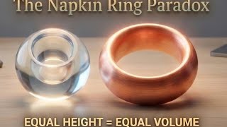 The Napkin Ring Paradox: Why Equal Height Means Equal Volume