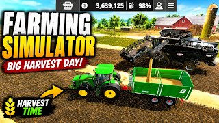 🚜 Massive Harvesting &amp; Grain Loading in Farming Simulator 14🌾| Tractor Farming Gameplay #FS14 #FS20