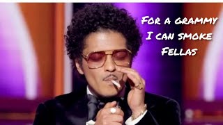 Grammy's 2022: Bruno Mars lights up cigarette as he accept award shocking!!!