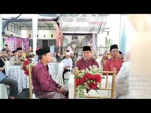 Akad Nikah Ulfa dan Fuad, Lantunan Ayat Suci Oleh Qori Nasional Dr.H.Khairunnas Jamal, M.A.