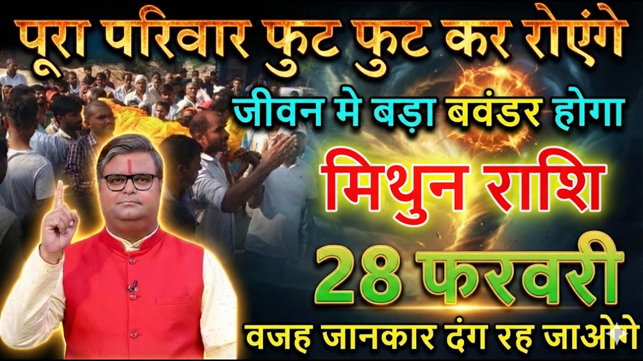 मिथुन राशि वाले 28 फरवरी 2026 परिवार फुट फुट कर रोएंगे जीवन मे बड़ा बवंडर होगा@mithunbharti381