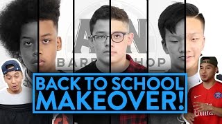 BACK TO SCHOOL MAKEOVER (He gets a flat top!) | Fung Bros