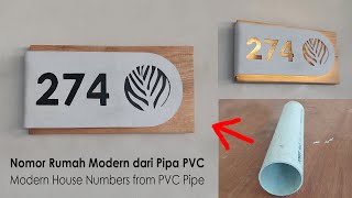 DIY Making Simple House Numbers from PVC Pipes, Ideas from PVC Pipes, Decorations