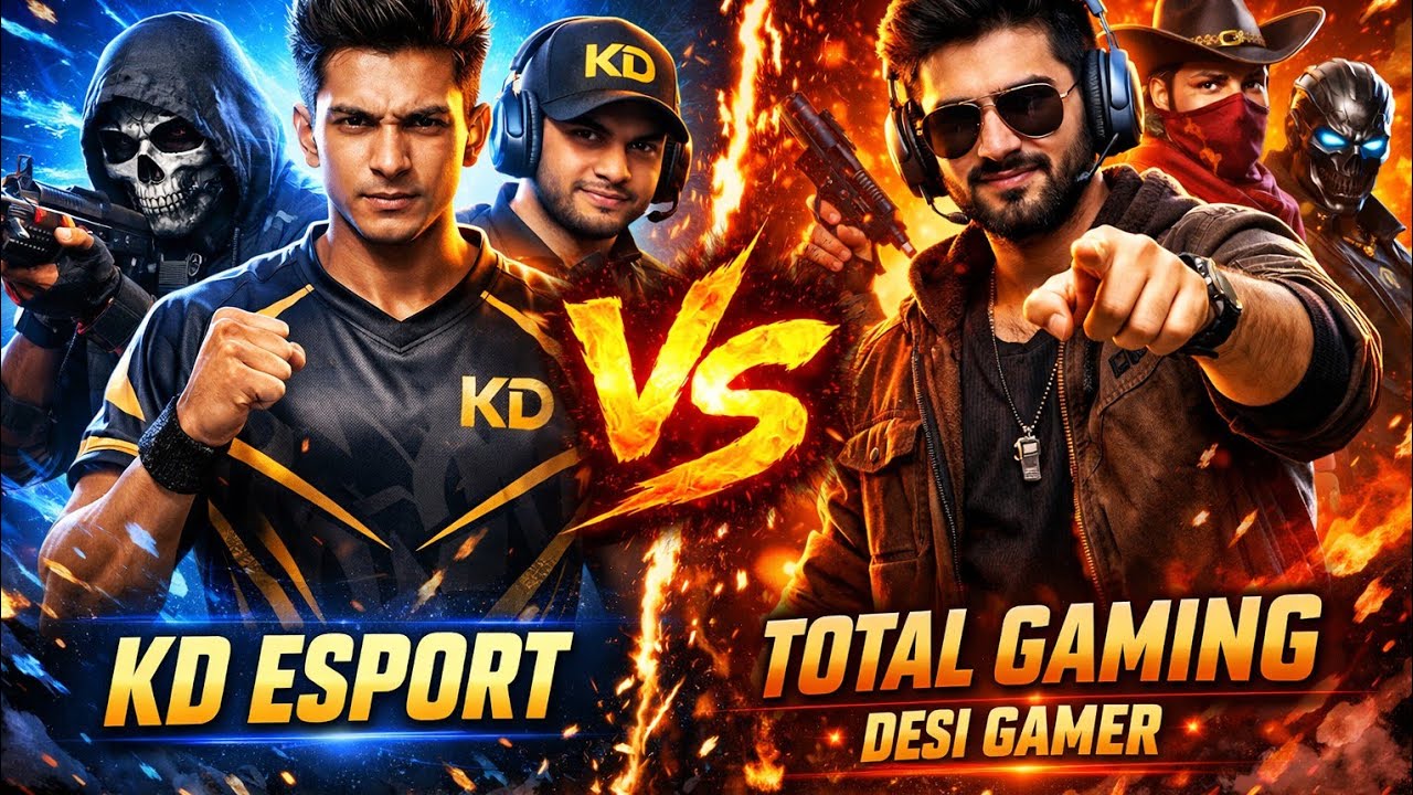 KD ESPORT VS TOTAL GAMING 😱 | DESI GAMER KE SATH EPIC MATCH 🔥