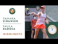 Tamara Zidansek vs Paula Badosa - Quarterfinals Highlights I Roland-Garros 2021