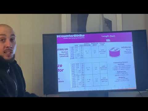 Gas line sizing using longest branch method and trac pipe - YouTube