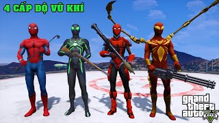 GTA 5 Kéo 500 Anh Em Người Nhện Spider-man Đại Chiến Với Zombie Cùng Thử Thách Dùng 4 Cấp Độ Vũ Khí screenshot 5