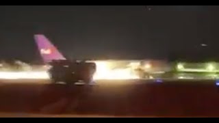 Fedex Boeing 757 Gear-Up Emergency Landing At Chattanooga Airport