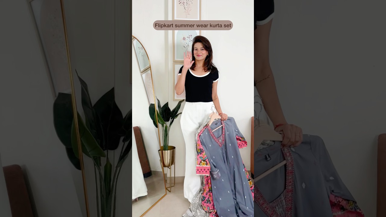 Flipkart kurta set haul l Cotton kurti pant dupatta set l daily wear cotton kurti set 