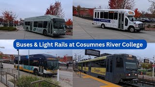 Transit Action : Buses & Light Rail at Cosumnes River College (CRC)