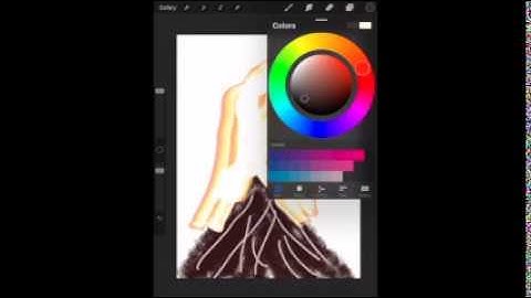 Procreate Tutorial "Voluminous Volcano"