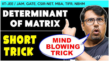 Solve Determinants In 5 Seconds | IIT-JEE Short Cuts & Tricks | GATE, CSIR-NET @gajendrapurohit