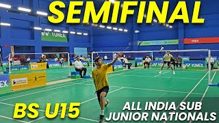 Tanmay Verma Vs Srichethan S Samala All India Sub Junior Nationals Bs U15 Semifinal