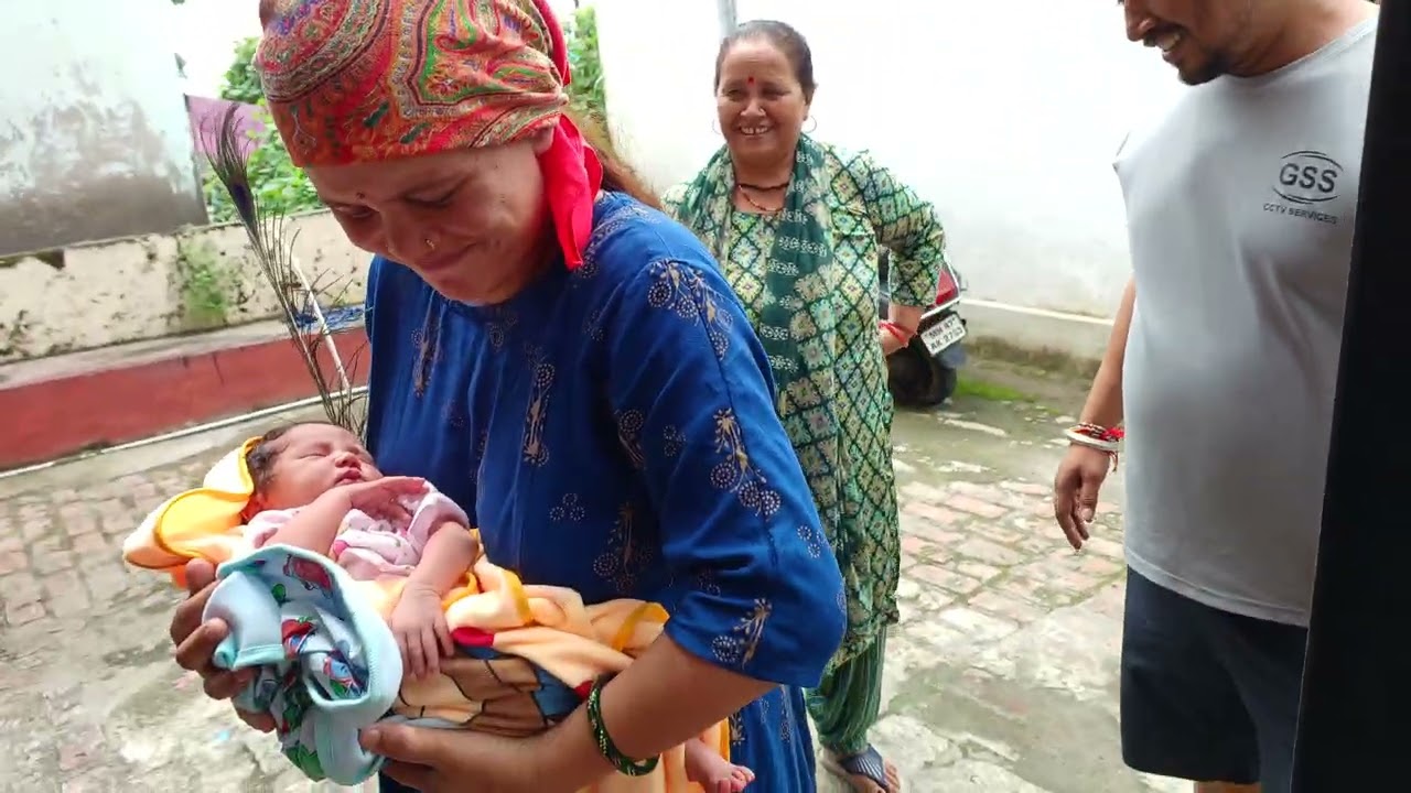 First Day of Vani in Home from Hospital kotdwar 