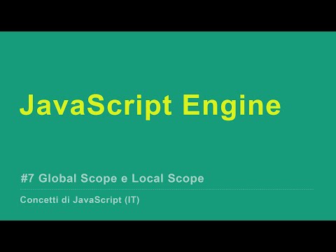 [IT] JavaScript Engine - Global Scope e Local Scope #7