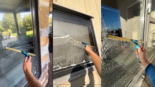 Compilation of Satisfying Window Cleaning Videos