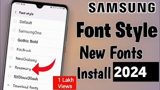 How to Install Samsung Stylish Fonts For Free | Change Fonts in Samsung One Ui screenshot 3