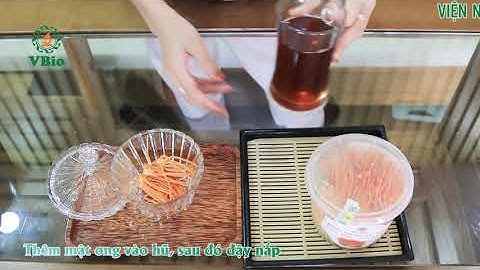 CÁCH NGÂM ĐÔNG TRÙNG HẠ THẢO VỚI MẬT ONG