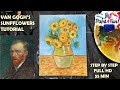 how to paint a Van Gogh's sunflowers | using acrylic paints