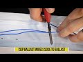 How to Retrofit an 8' Fluorescent Fixture with a Halco ProLED Double-Ended Bypass 8' Lamp