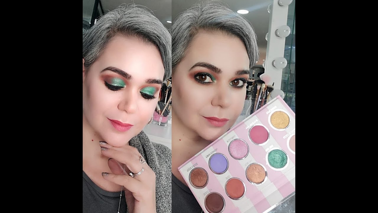 makeup artist Half Cut Crease- Dose of Colors -Green Mint
