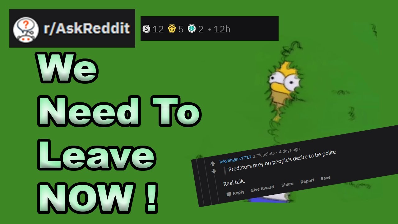 we need to leave NOW - (r/AskReddit) | Reddit Pirate