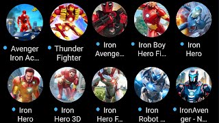 best iron-man game 2024, iron hero 3d, iron hero fighting, iron Avenger, iron hero, thunder fighter screenshot 2