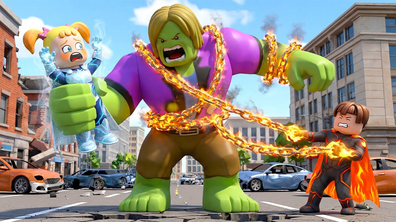 🔥❄️ Fire vs Ice Brothers! Ken & Mi Stop a MONSTER City Disaster 😱💥