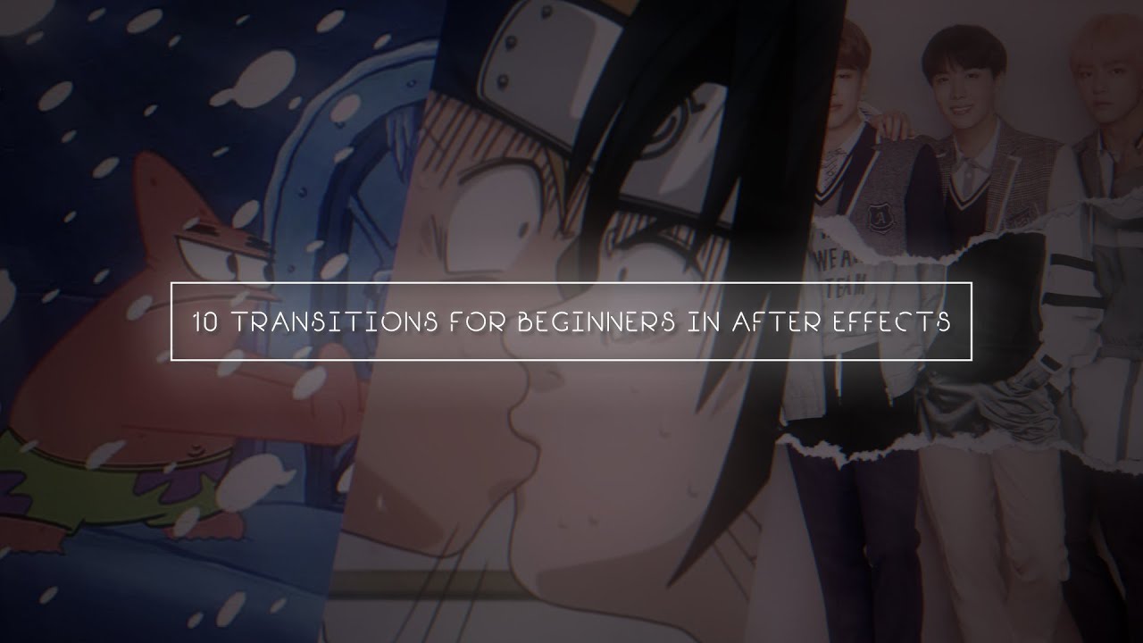 10 TRANSITIONS FOR BEGINNERS IN AFTER EFFECTS - YouTube