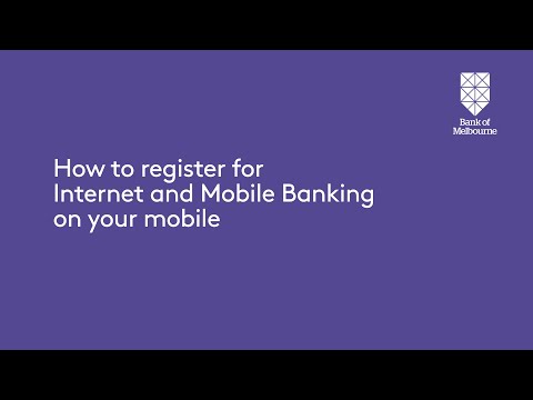 How to register for Bank of Melbourne Internet and Mobile Banking on your Mobile