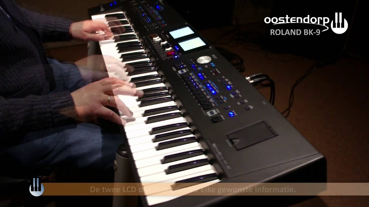Roland BK-9 keyboard demonstratie