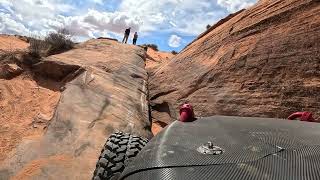 The last obstacle on "The Fallen" trail at Sand Hollow in Utah. Wednesday 13th, 2024