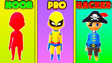 NOOB vs PRO vs HACKER - Epic Race 3D