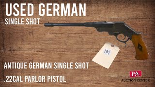 450 Antique German Shot .22Cal Parlor Pistol, Used (January 18, 2025)